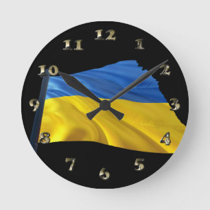 Ukraine Flag - War, Politics, Suffering Round Clock