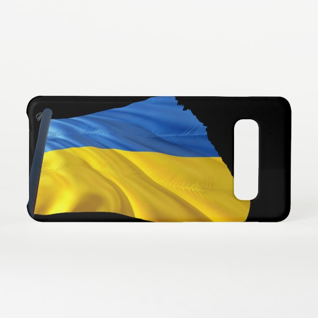 Ukraine Flag - War, Politics, Suffering Samsung Galaxy Case (Back Horizontal)