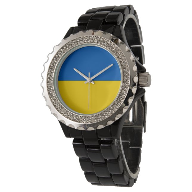 Ukraine flag watch (Angled)