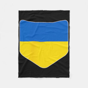 Ukraine Flag With Printed Ukrainian Flag Pocket Fleece Blanket