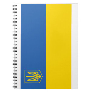 Ukraine-Flag-with-Trident Notebook