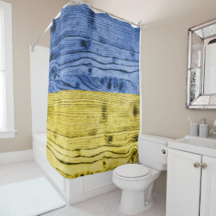 Ukraine flag yellow blue wood texture pattern