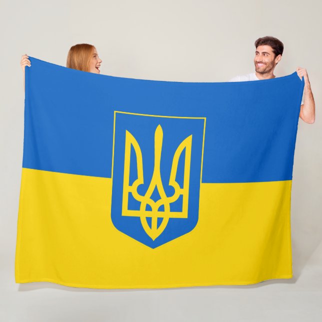 Ukraine Fleece Blanket (In Situ)