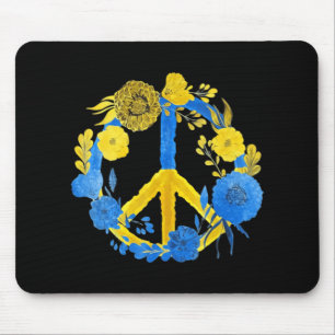 Ukraine Flower Peace Lover Peace For Ukraine Suppo Mouse Pad