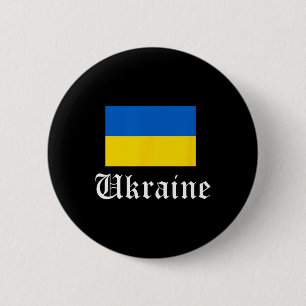Ukraine Footll Country Pride Vintage 2 Inch Round Button