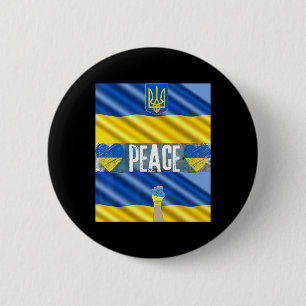 Ukraine for Peace Stand Up for Ukraine  Stop the W 2 Inch Round Button