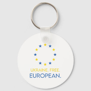 Ukraine. Free. European. - Support Future In Europ Keychain