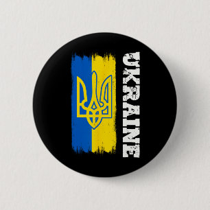 Ukraine Gift Flag Ukraini Kyiv Ukrainian Ukrajina 2 Inch Round Button