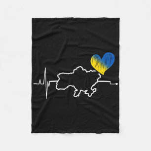 Ukraine Gift Flag Ukraini Kyiv Ukrainian Ukrajina  Fleece Blanket