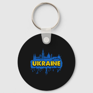 Ukraine Gift Flag Ukraini Kyiv Ukrainian Ukrajina  Keychain