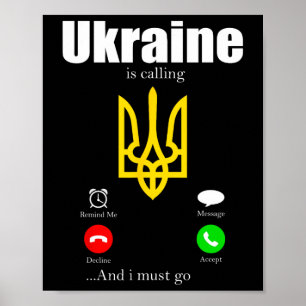 Ukraine Gift Flag Ukraini Kyiv Ukrainian Ukrajina Poster