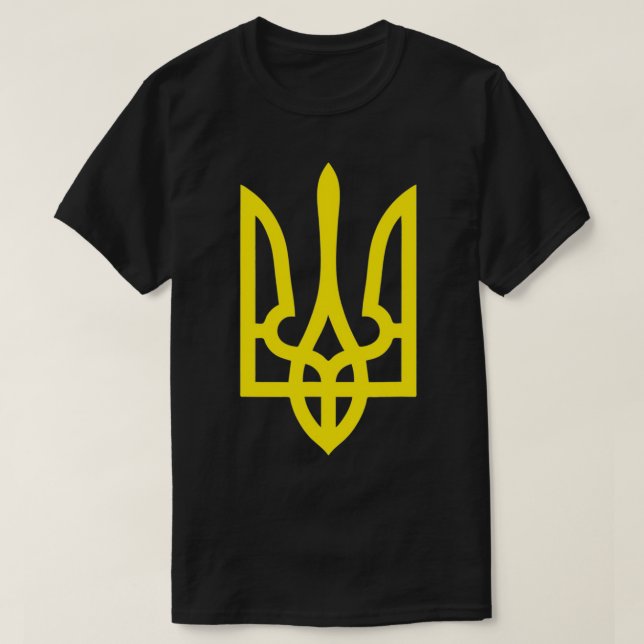 Ukraine Golden Trident  Ukraine Pride  T-Shirt (Design Front)