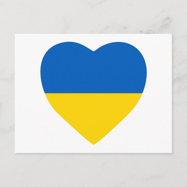 Ukraine Heart Postcard (Front)