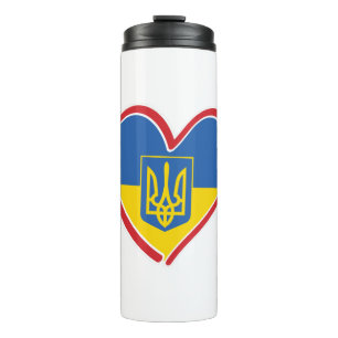 Ukraine-Heart Thermal Tumbler