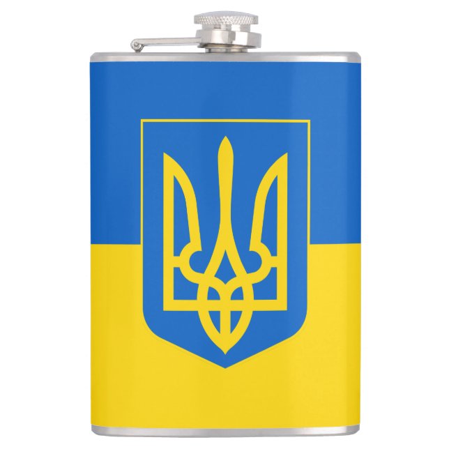 Ukraine Hip Flask (Front)