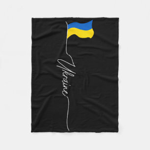 Ukraine I Am Ukrainian Ukraine Patriotic  Fleece Blanket