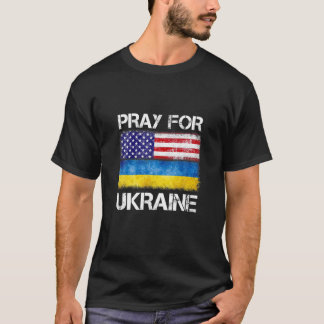 Ukraine I Stand With Ukraine Ukrainian Flag Suppor T-Shirt