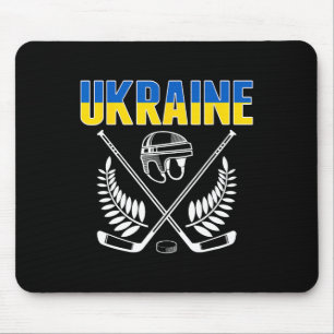 Ukraine Ice Hockey Fans Jersey Support Ukrainian H Mouse Pad