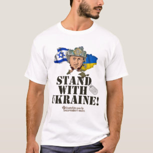 Ukraine Israel Flags Selenskyj Stand With Ukraine T-Shirt