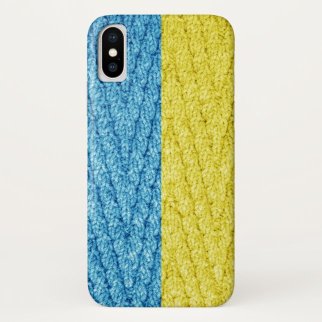 Ukraine knitted flag Case-Mate iPhone case (Back)