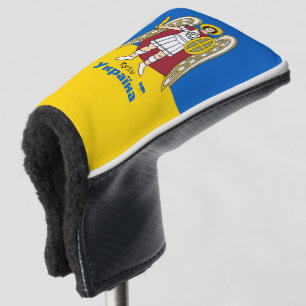 Ukraine & Kyiv City Coat of Arms, Ukrainian Flag   Golf Head Cover