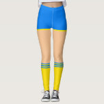 Ukraine Leggings Peace - Freedom - Ukrainian Flag<br><div class="desc">Ukraine - Peace - Ukrainian Flag - Freedom Support - Solidarity - Strong Together - Freedom Victory ! Let's make the world a better place - everybody together ! A better world begins - depends - needs YOU too ! You can transfer to 1000 Zazzle products. Resize and move or...</div>