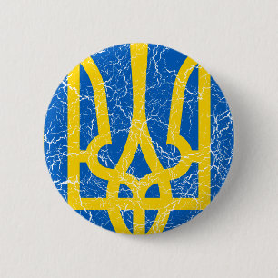 Ukraine Lesser Coat Of Arms 2 Inch Round Button
