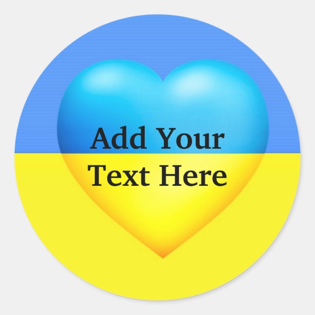 Ukraine-Love _ Classic Round Sticker (Front)
