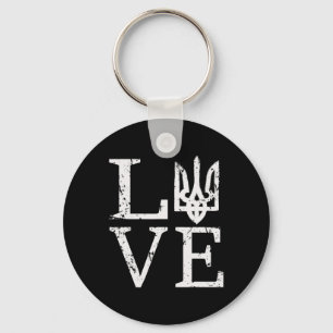 Ukraine Love Ukrainian Zelensky Tryzub Military Tr Keychain