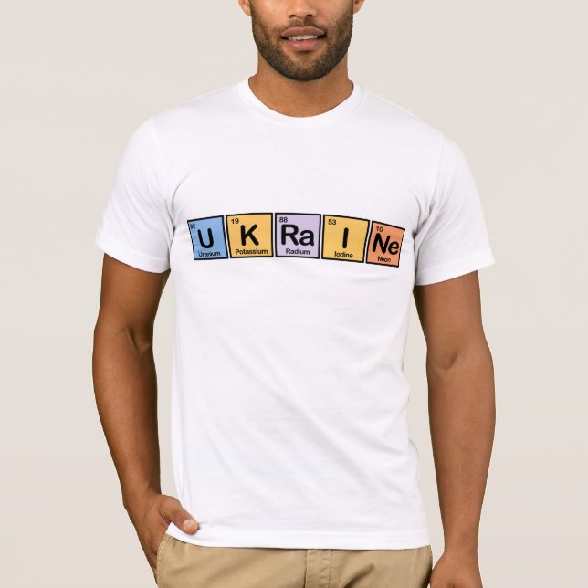 Ukraine made of Elements T-Shirt (Front)