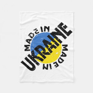 Ukraine Made - Ukraine Strong  Fleece Blanket