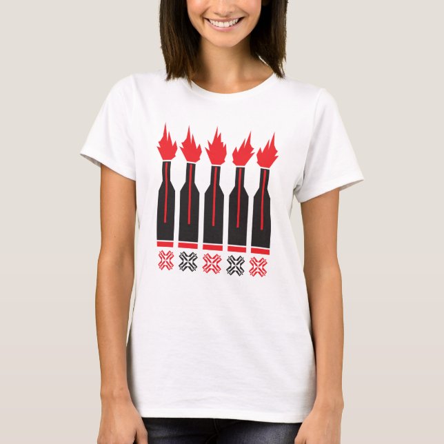 Ukraine Molotov cocktail T-Shirt (Front)