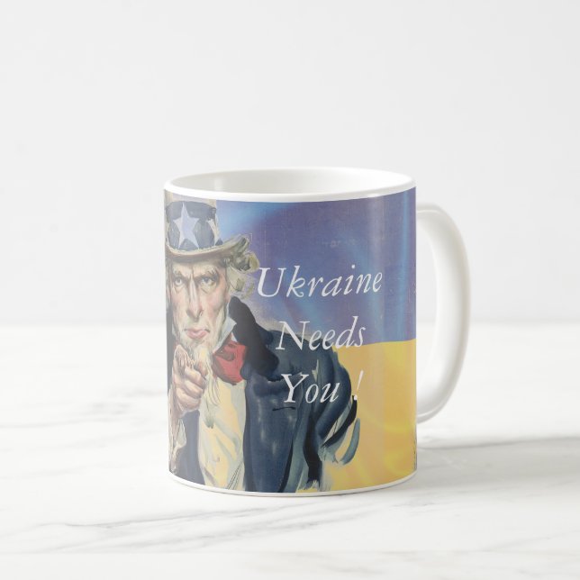 Ukraine Needs You ! Coffee Mug (Front Right)