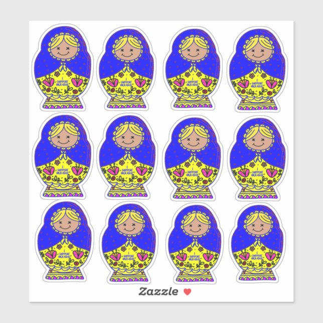 Ukraine Nesting Doll,   (Sheet)