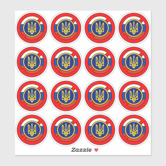 Ukraine - Not Russia Sticker (Sheet)