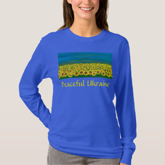 Ukraine pacifique T-shirt femme à manches longues
