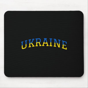 Ukraine Patriotic Blue Yellow Pride Support Mouse Pad