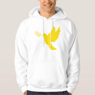Ukraine Peace Dove Gold  Hoodie