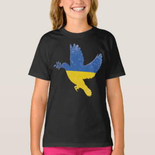 Ukraine Peace Dove, Ukrainian Pride Flag T-Shirt