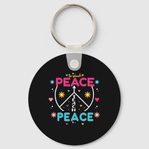 Ukraine Peace - Funny And Motivational Messages Keychain