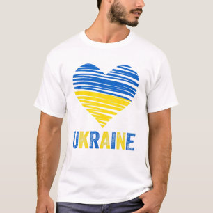 Ukraine Peace Tee Ukrainian Flag Ukraine Emblem He