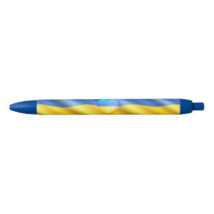 Ukraine - Peace - Ukrainian Flag - Freedom  Black Ink Pen