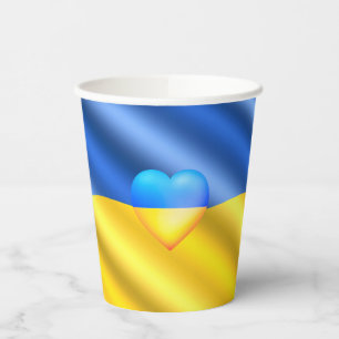 Ukraine - Peace - Ukrainian Flag - Freedom Support Paper Cups