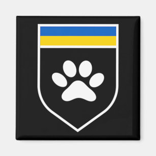 Ukraine Pet Awareness Flag Support Ukrainian pets  Magnet