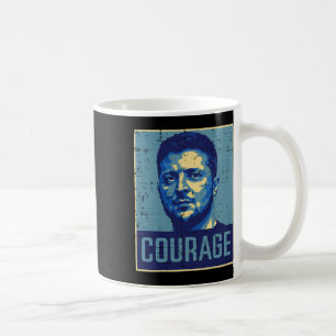 Ukraine President Zelensky Courage Ukrainian Men W Coffee Mug