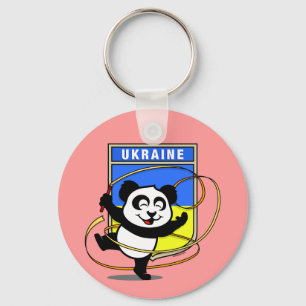 Ukraine Rhythmic Gymnastics Panda Keychain
