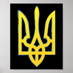 Ukraine Shirt Ukrainian Trident Military Zelensky  Poster