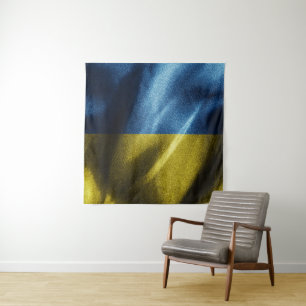 Ukraine silk flag tapestry