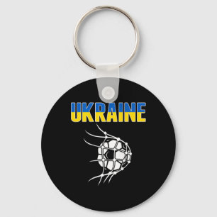 Ukraine Soccer Fans Jersey - Ukrainian Flag Footby Keychain