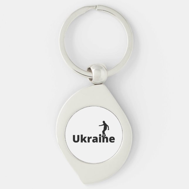 Ukraine soccer  keychain (Front)